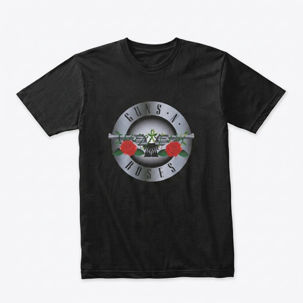 Guns N' Roses Classic Metallic Bullet Stamp Graphic T-Shirt