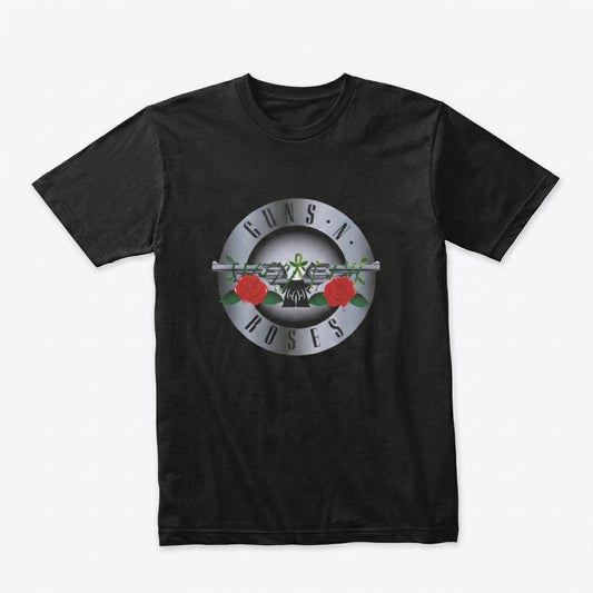 Guns N' Roses Classic Metallic Bullet Stamp Graphic T-Shirt