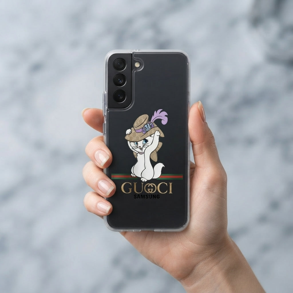 Aristocats Marie Glamour Designer Hat Clear Case for Samsung Galaxy