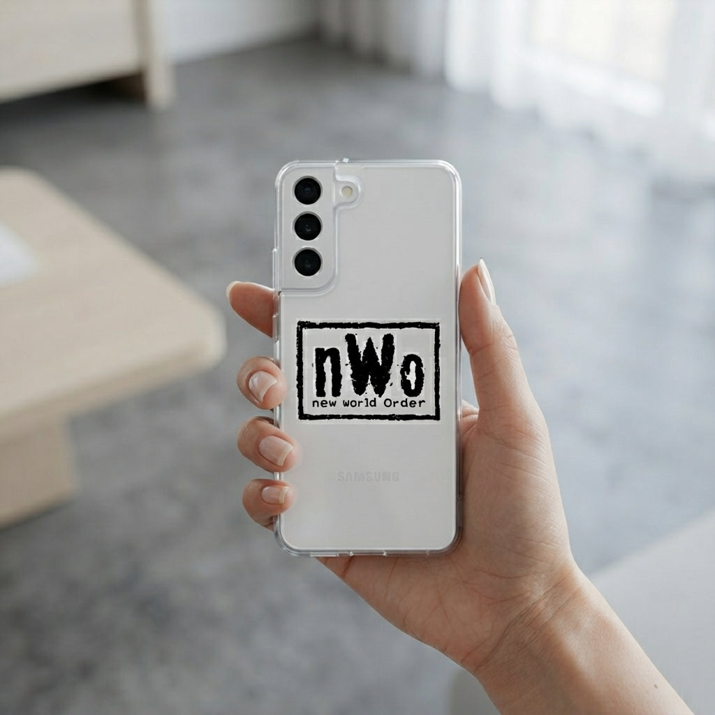 Samsung Galaxy S22 Clear Case – nWo New World Order Retro Wrestling Cover