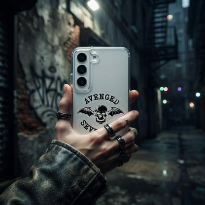Avenged Sevenfold Deathbat Clear Phone Case – Heavy Metal Band Graphic Cover