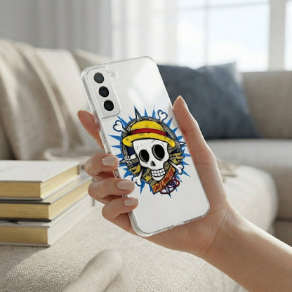 One Piece Straw Hat Skull Clear Case for Samsung Galaxy