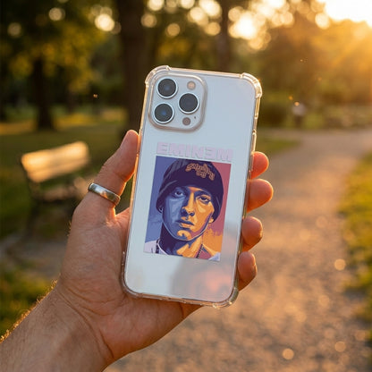 Eminem Vector Art Clear Transparent iPhone Case