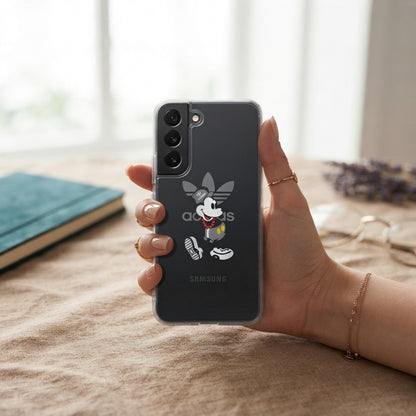 Streetwear Mickey Mouse x Adidas Clear Phone Case for Samsung Galaxy