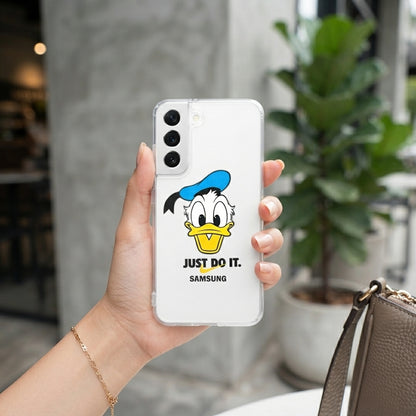 Donald Duck "Just Do It" Sport Mashup Clear Case for Samsung Galaxy