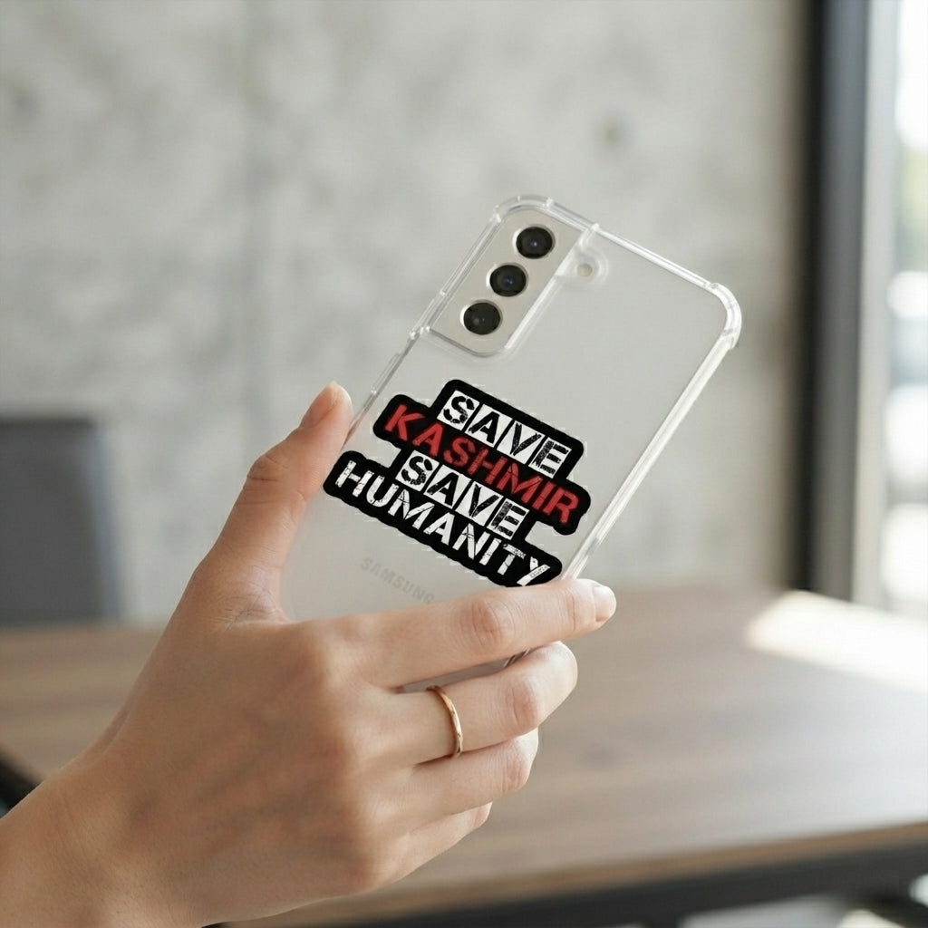 Save Kashmir Save Humanity Clear Case for Samsung Galaxy