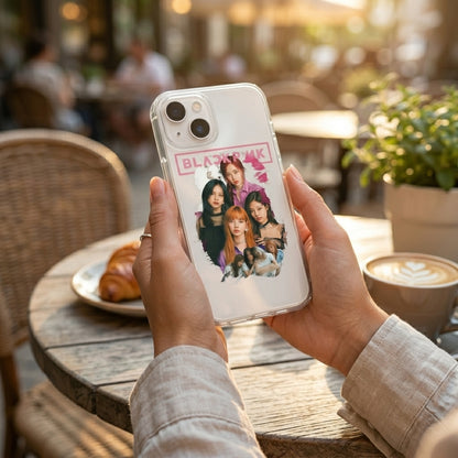 BLACKPINK Graphic Clear Phone Case | K-Pop Girl Group Cover