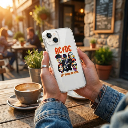 AC/DC "Let There Be Rock" Graphic Clear Phone Case