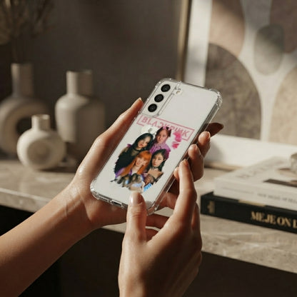 Samsung Clear Phone Case – BLACKPINK K-Pop Member Collage Cover