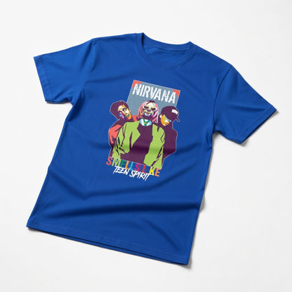 Nirvana "Smells Like Teen Spirit" Retro Pop Art Graphic Tee