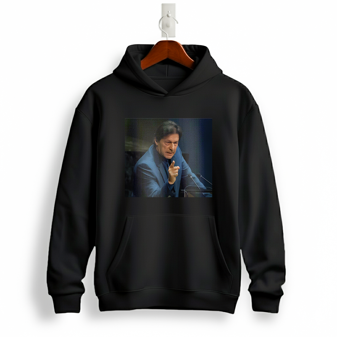 Imran Khan The Fighter Portrait Hoodie