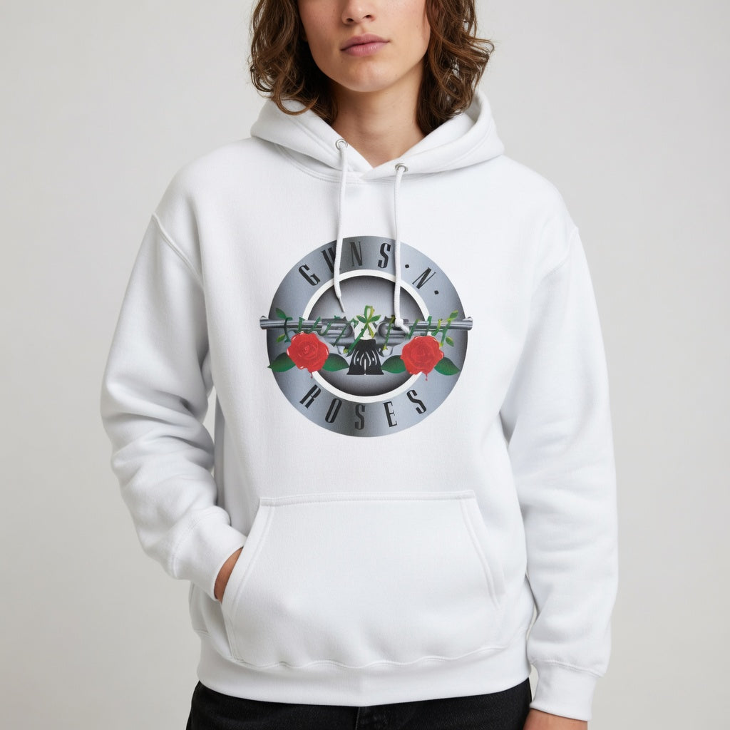 Guns & Roses Classic Bullet Logo Pullover Hoodie