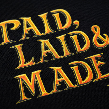 EVOLUTION "Paid, Laid & Made" Graphic Heavyweight Hoodie
