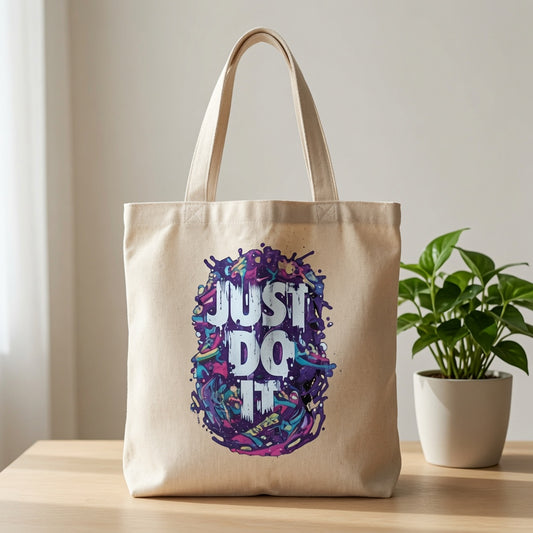 Bold Streetwear Canvas Tote Bag | Eco-Friendly Heavy-Duty Shopping Bag
