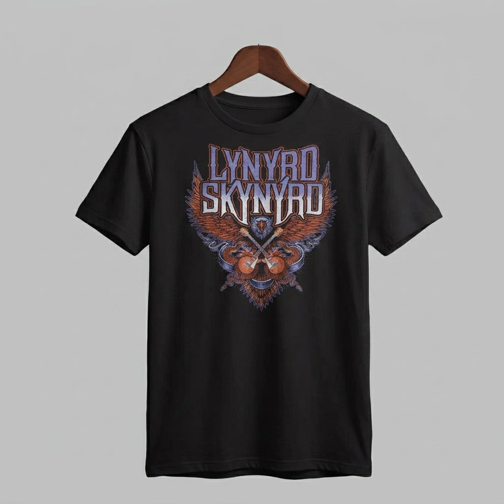 Lynyrd Skynyrd Classic Flying Eagle Southern Rock Graphic T-Shirt