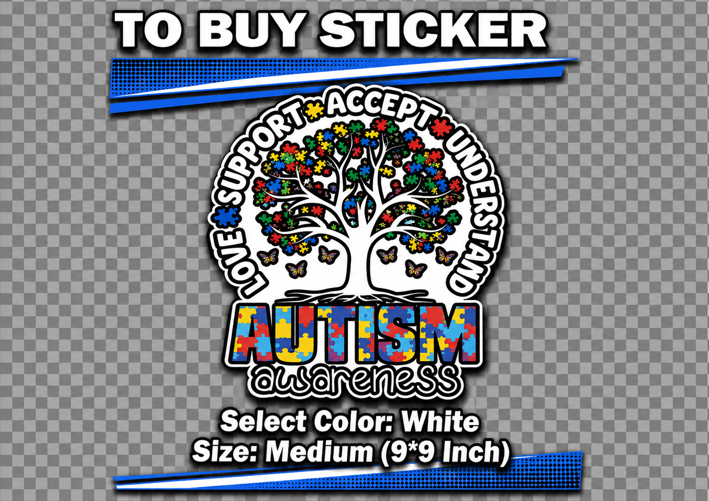 Autism Awareness Tree of Life Support Hoodie