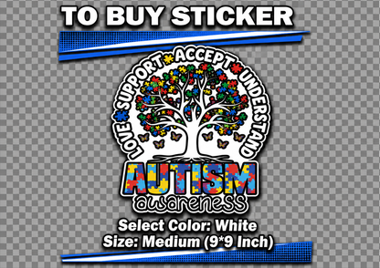 Autism Awareness Tree of Life Support Hoodie
