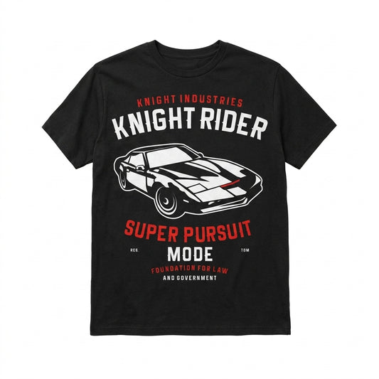 Knight Rider KITT Super Pursuit Mode retro TV Series Graphic T-Shirt