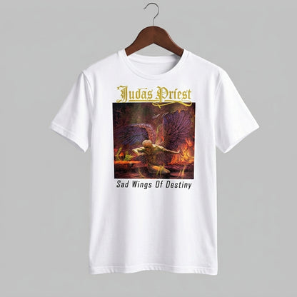 Judas Priest Sad Wings of Destiny Album Art Graphic T-Shirt