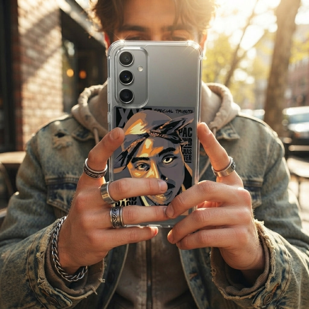 Tupac Shakur 2Pac Special Tribute Clear Case for Samsung Galaxy