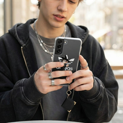 Anime Kid Goku Streetwear x Adidas Clear Phone Case for Samsung Galaxy