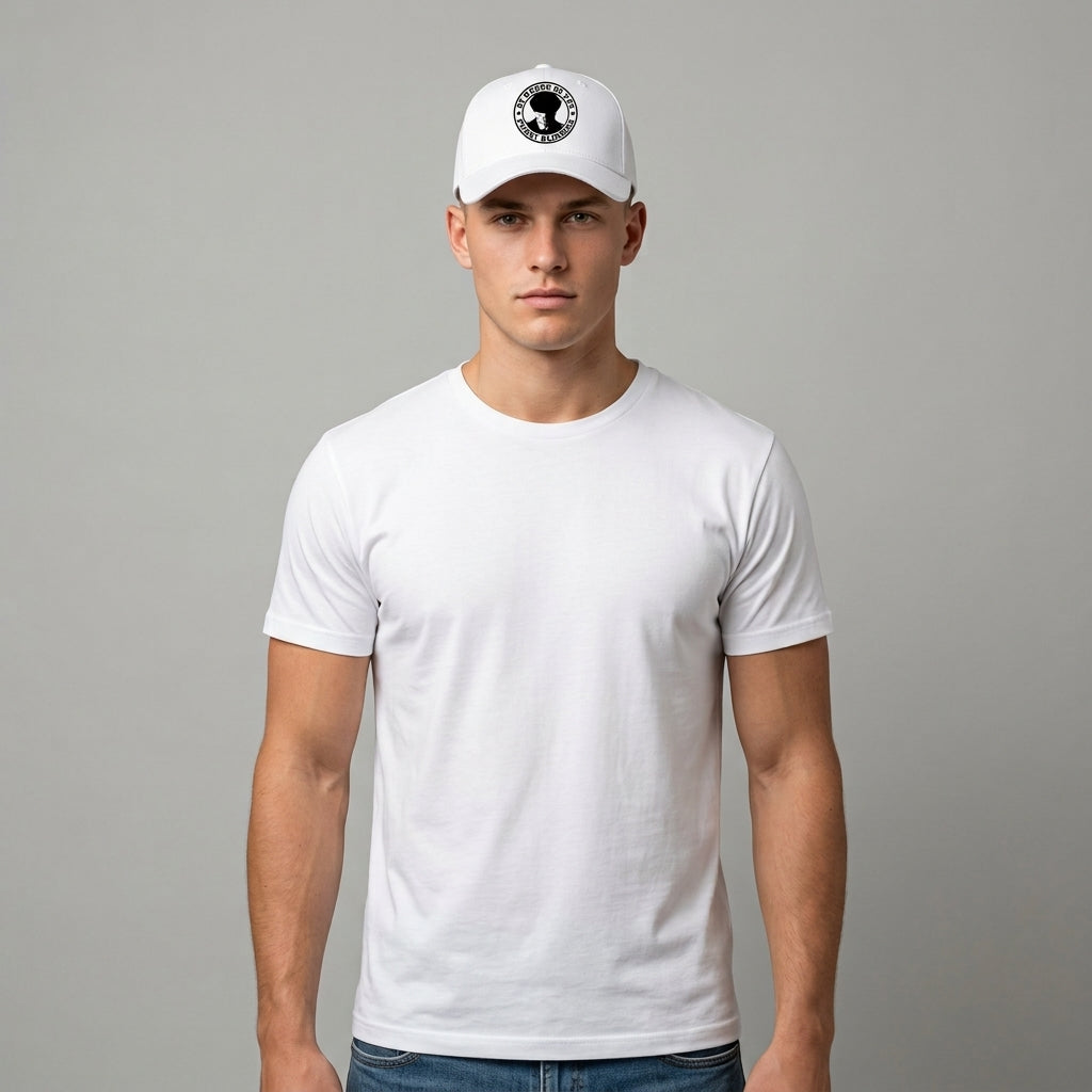 By Order Of The Peaky Blinders Graphic Baseball Cap - Thomas Shelby Crest Cap (White)