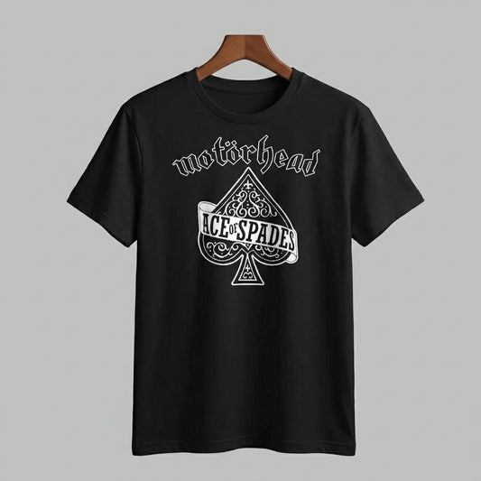 Motörhead Ace of Spades Heavy Metal Crest Graphic T-Shirt