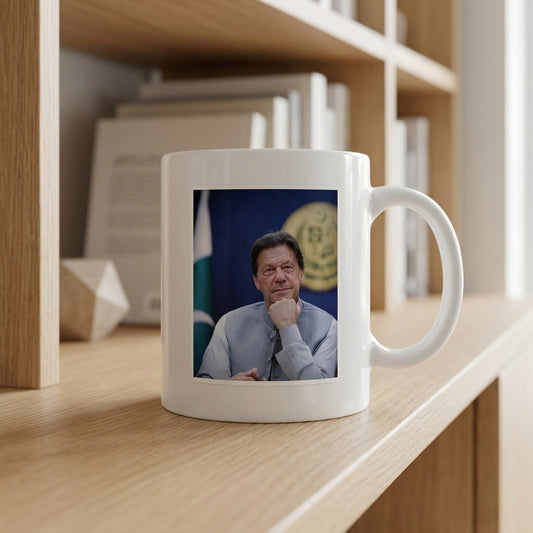 Imran Khan Official Portrait Ceramic Cup – High-Quality Printed Tea & Coffee Drinkware