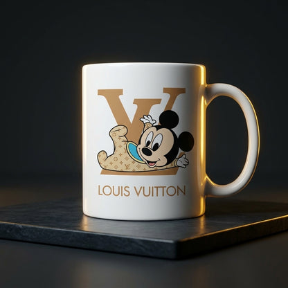 Playful Mickey Mouse Monogram Decal – Waterproof Vinyl for Mugs