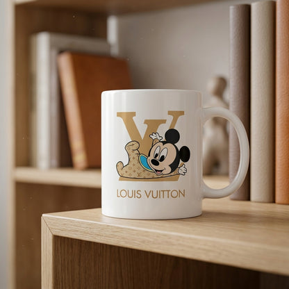Playful Mickey Mouse Monogram Decal – Waterproof Vinyl for Mugs