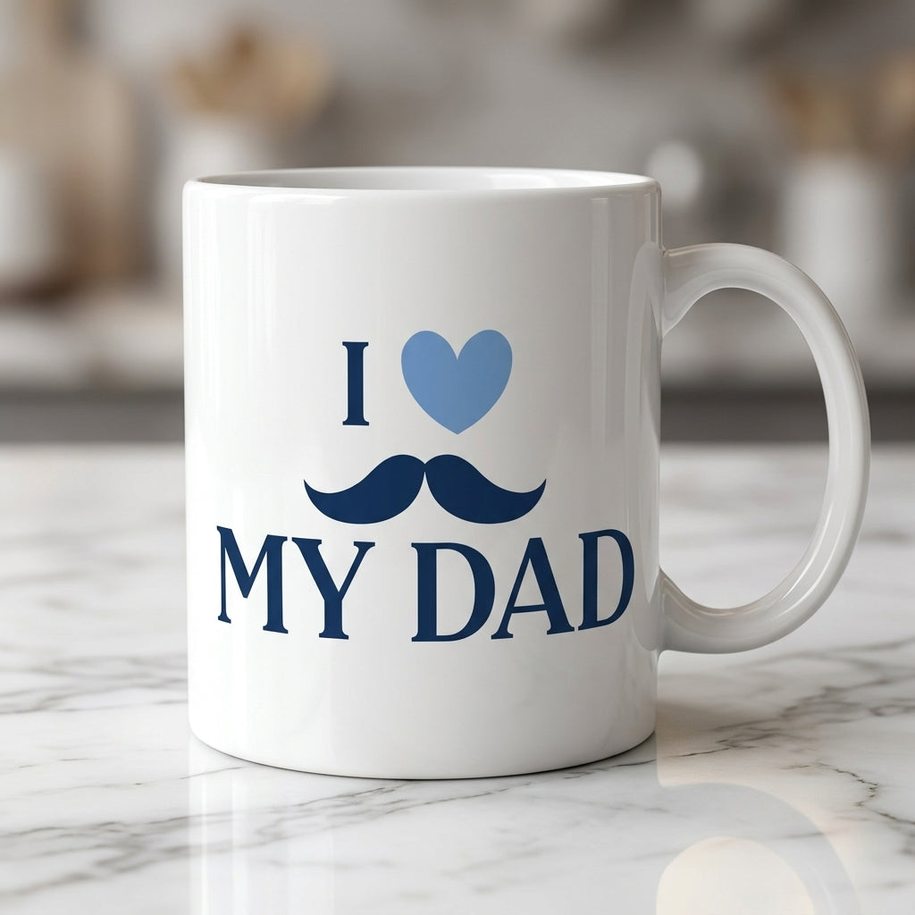 Father's Day Ceramic Coffee Mug 11oz - Best Dad Ever, Superhero & King Design Tea Cup Gifts