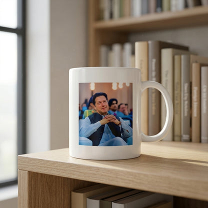 Imran Khan Portrait Printed White Ceramic Cup – Premium Quality Coffee & Tea Cup