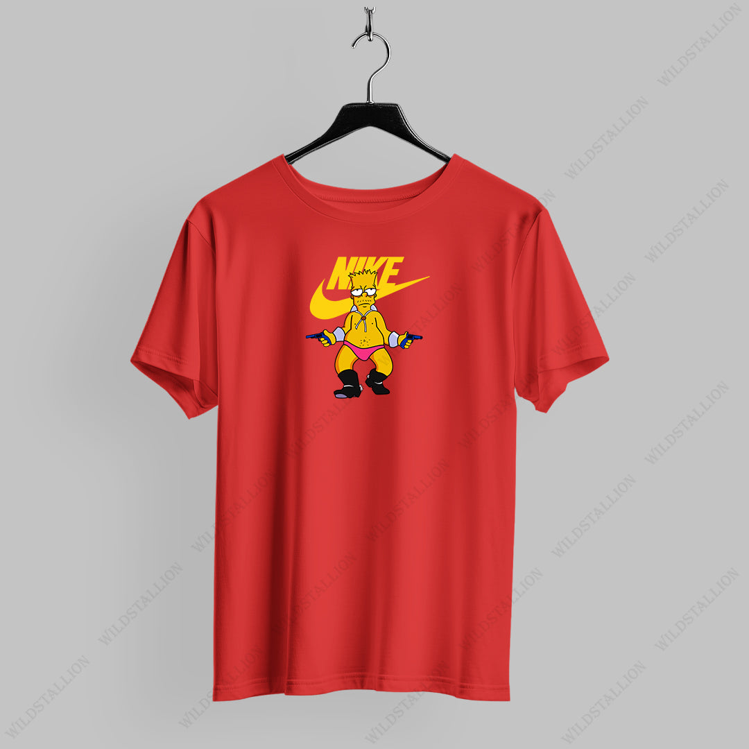 Simpsons Style T-Shirt- Fun Cartoon-Inspired by Nike