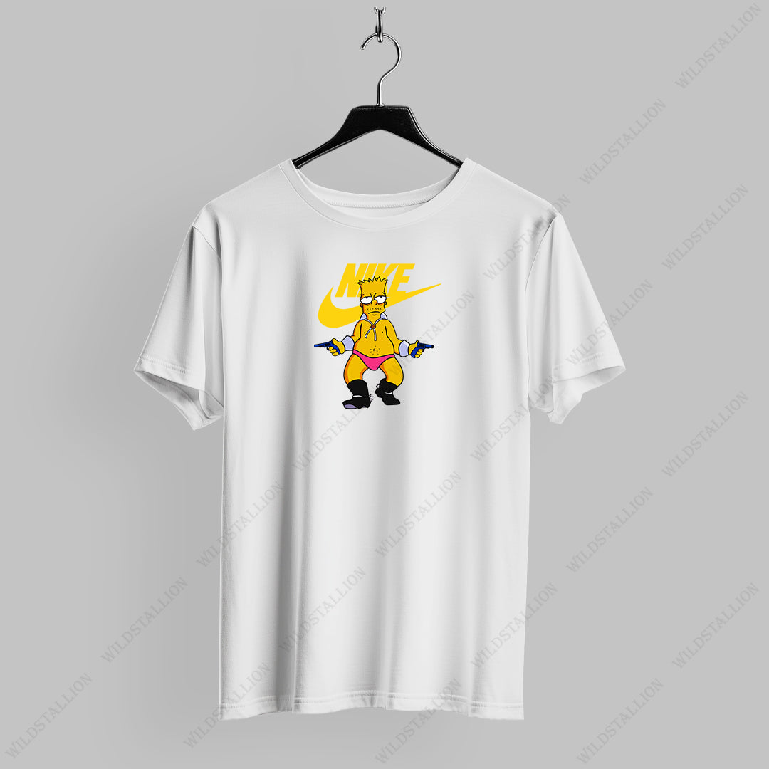 Simpsons Style T-Shirt- Fun Cartoon-Inspired by Nike