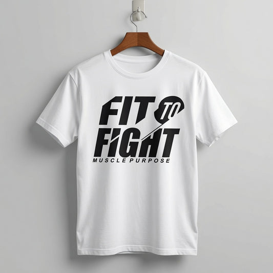 "Fit To Fight - Muscle Purpose" Bold Graphic Tee