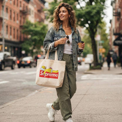 Sleeping Homer Simpson Donuts Graphic Canvas Tote Bag – Streetwear Edition