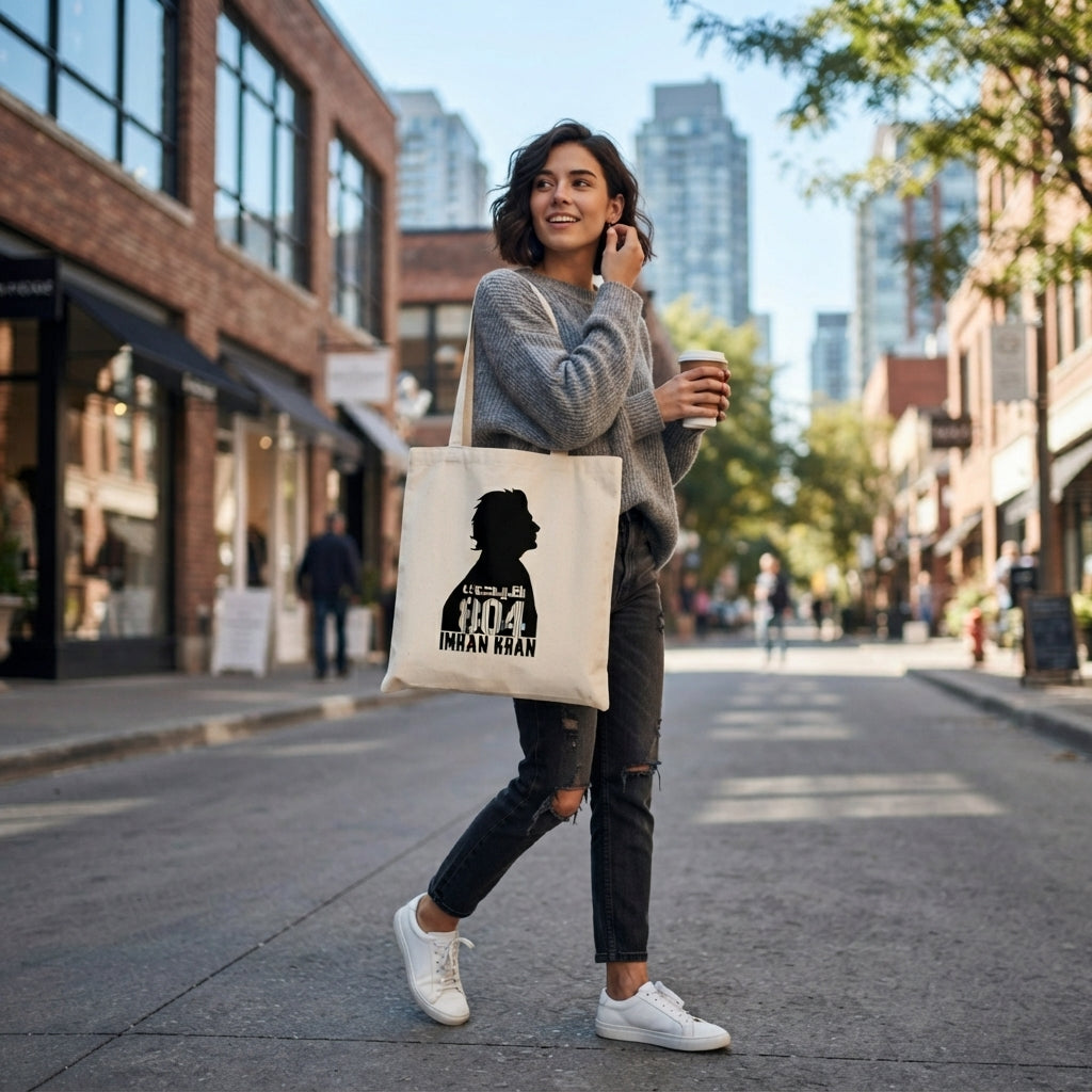 Prisoner 804 Graphic Printed Canvas Tote Bag – Minimalist Leader Graphic Bag