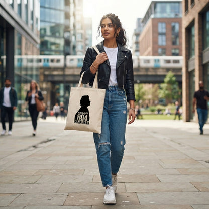 Prisoner 804 Graphic Printed Canvas Tote Bag – Minimalist Leader Graphic Bag