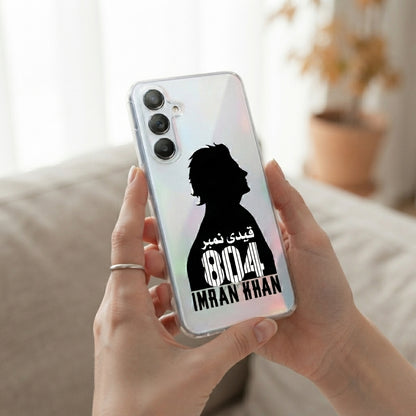 Samsung Clear Phone Case – Imran Khan Prisoner 804 Silhouette Graphic Cover