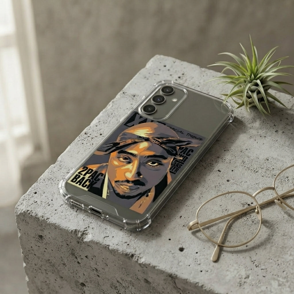 Tupac Shakur 2Pac Special Tribute Clear Case for Samsung Galaxy