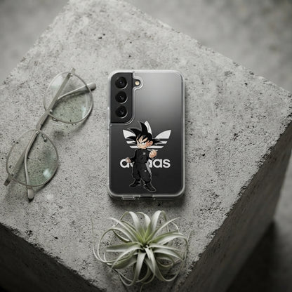Anime Kid Goku Streetwear x Adidas Clear Phone Case for Samsung Galaxy
