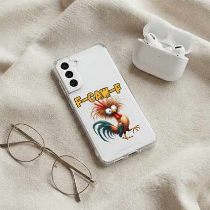 Samsung Clear Phone Case - Funny Rooster Graphic Cover