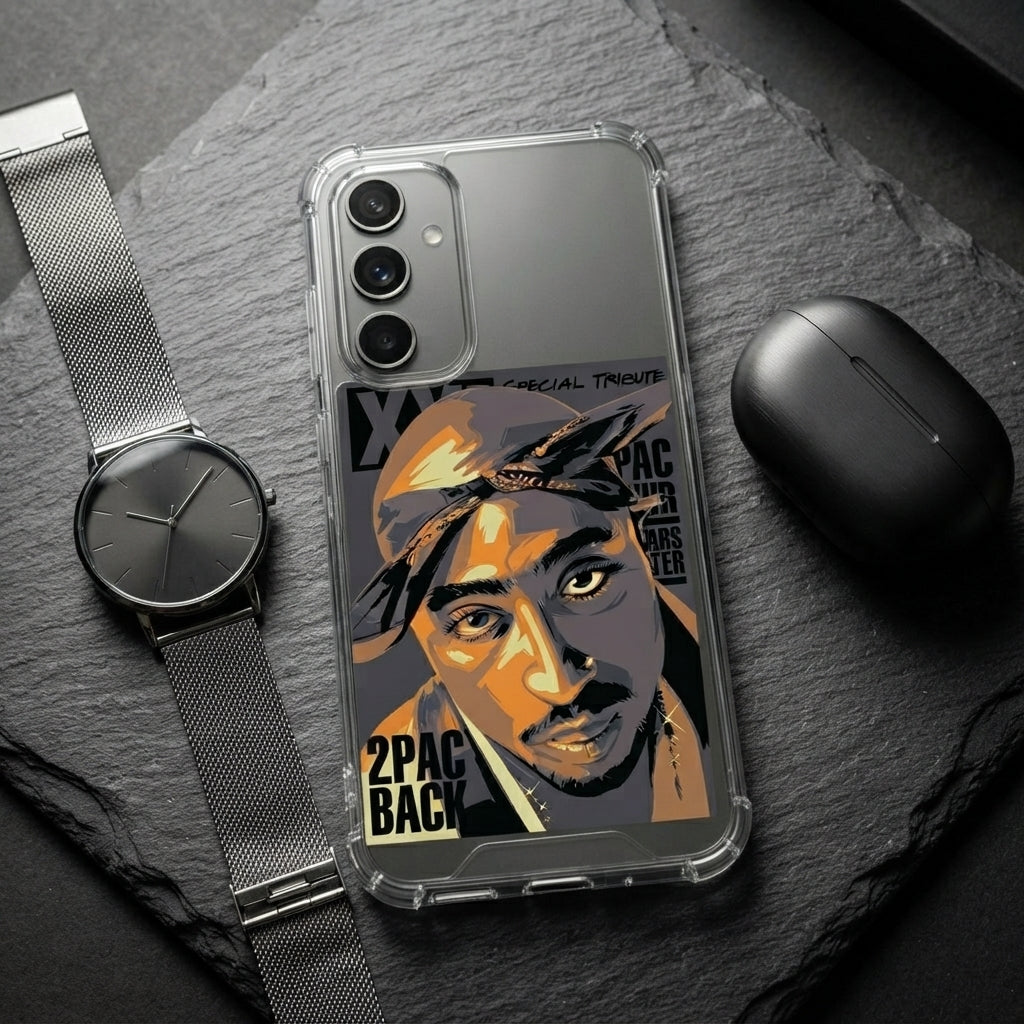 Tupac Shakur 2Pac Special Tribute Clear Case for Samsung Galaxy