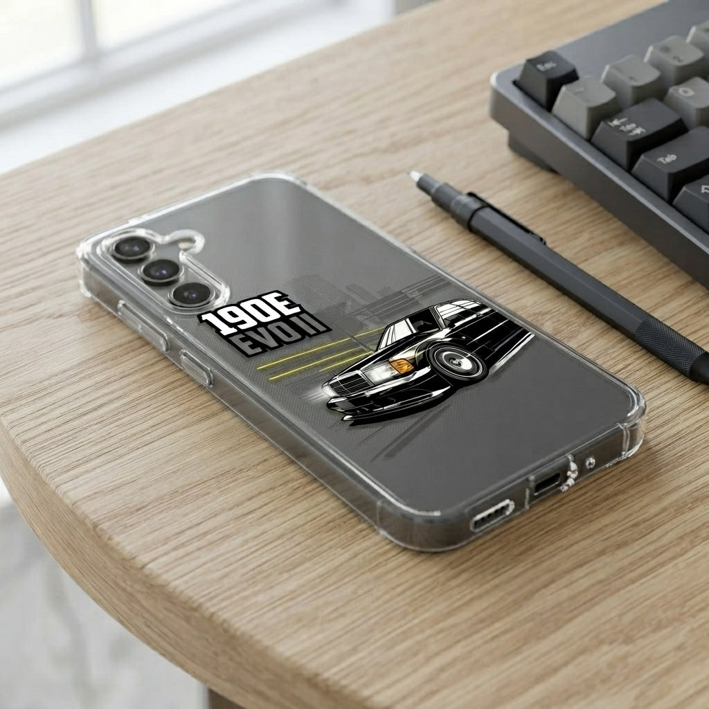 Samsung Clear Phone Case - Mercedes-Benz 190E Evo II Graphic Cover