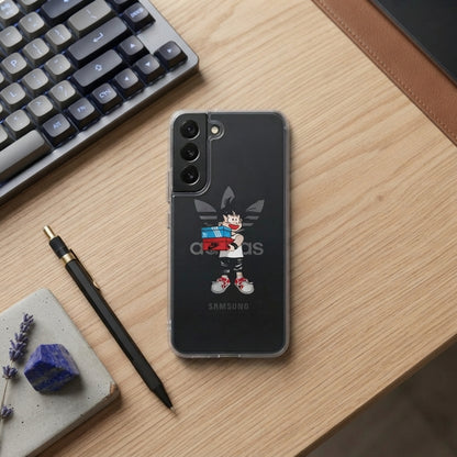 Anime Goku Sneakerhead x Adidas Clear Phone Case for Samsung Galaxy