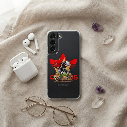 Streetwear Mario Action x Adidas Clear Phone Case for Samsung Galaxy