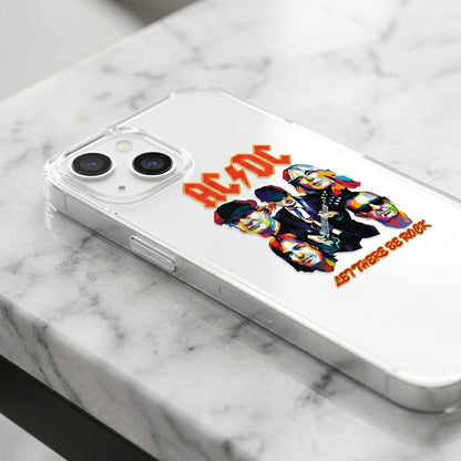 AC/DC "Let There Be Rock" Graphic Clear Phone Case
