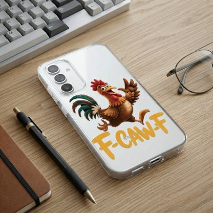 Funny Rooster F-CAW-F Clear Case for Samsung Galaxy