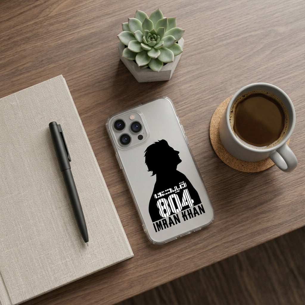 Qaidi 804 Imran Khan Clear Transparent iPhone Case