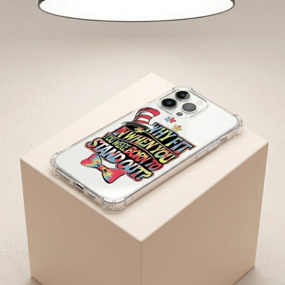 Why Fit In Born To Stand Out Clear Transparent iPhone Case